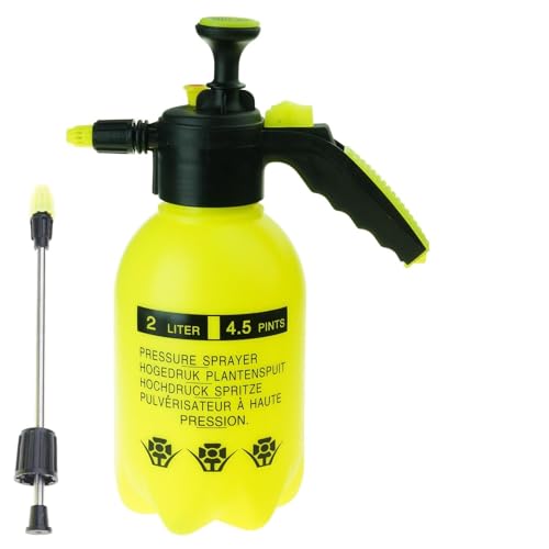 Manueller Druck Schneewasser Sprühung Kanonen Bewässerung Düse Handpumpe 2 L Flaschen Auto Waschfenster Reinigungswässerung Dose Sprühdüse Verlängerung Ersatzadapter Werkzeug von Xanorrg