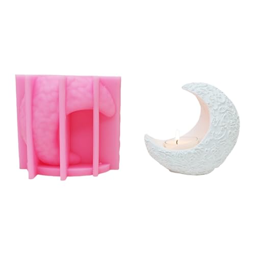 Mondform Silikonformen Für Epoxidharz Teelichthalter Gipsdekoration Silikone Kerzenschiffe Für Kerzenständer Handgefertigte Kerzenversorgungen Mondform Silikonformen Für Epoxidharz Teelichthalter Gipsdekoration Silikone Kerzenschiffe Für Kerzenständer Handgefertigte Kerzenversorgungen von Xanorrg