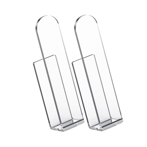 Packung Mit 2 Acryl Klaren Racks Für Baseballkappen Starker Kleberhuthalter Für Wand Und Türstaatenschrankkleiderbügel Modisches Display von Xanorrg