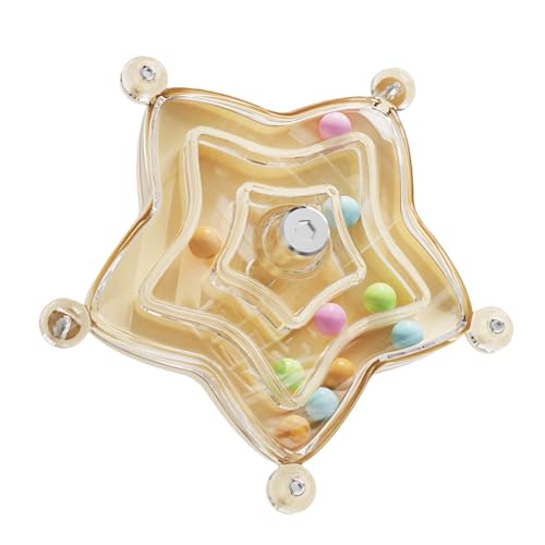 Xanorrg Papageienkauspielzeug Mit Rotierbarem Interaktives Trainingsrad Zur Förderung Gesunder Kaugewohnheiten Mit Rollenden Perlen von Xanorrg