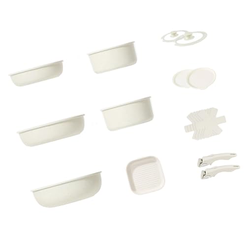 Platz Sparende Abtrennbare Griffkochgeschirr Aluminium Nicht STICK STACE SCLECets Combo Für Kochen Freien Freien Und Die Einfache Reinigung Von Aluminiumbraten Mit Nicht Stick von Xanorrg