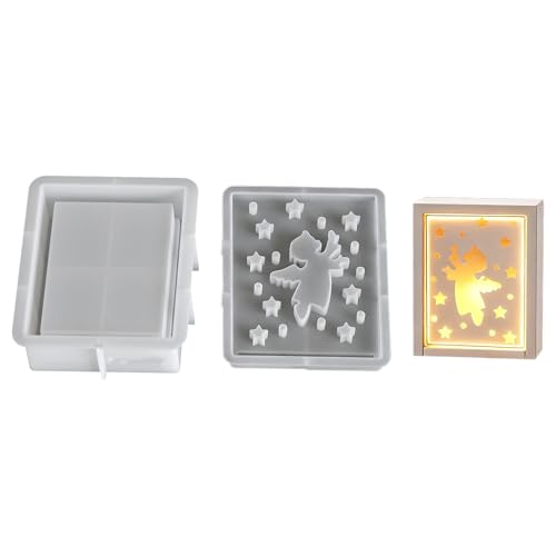 Premium Silicon Holiday Cookie Formen Set Feature Snowflake Rentiere Engelsmuster Easy Cleaning Design Weihnachten Silikonformen Premium Silicon Holiday Cookie Formen Set Feature Snowflake Rentiere Engelsmuster Easy Cleaning Design Weihnachten Silikonformen von Xanorrg