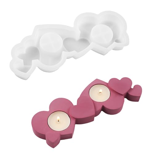 Robustes Harz Double Loch Herz Crafting Silikonformen Für Handwerksprojekte Wie Kerzenhalter Und Blumentöpfe Harzkerzenhalterform Robustes Harz Double Loch Herz Crafting Silikonformen Für Handwerksprojekte Wie Kerzenhalter Und Blumentöpfe Harzkerzenhalterform von Xanorrg