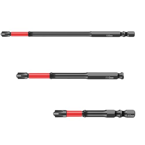 Schraubendreherbit Mit Magnet Für Elektriker Schraubtreiber 65 Mm/110/150 Geschlitzter 1/4 Zoll Hexagonaler Schaft Elektriker Werkzeug Magnetspitze von Xanorrg