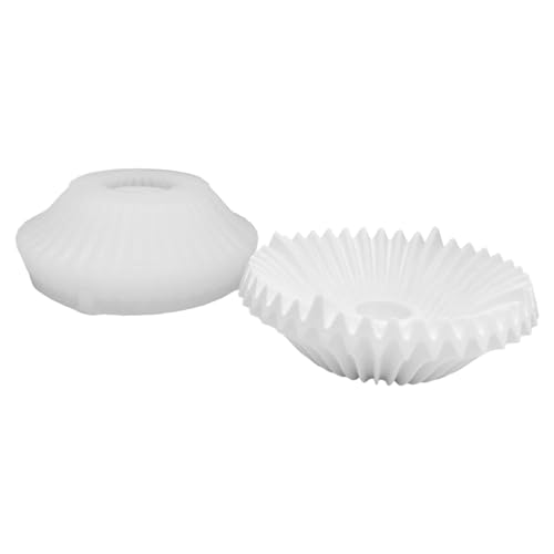 Striped Dish Silicon Kerzenhalter Schimmelharz Tablett Für Epoxidharz Candlestick Teelichthalter Home Dekoration Temperaturbeständiges Silikon von Xanorrg