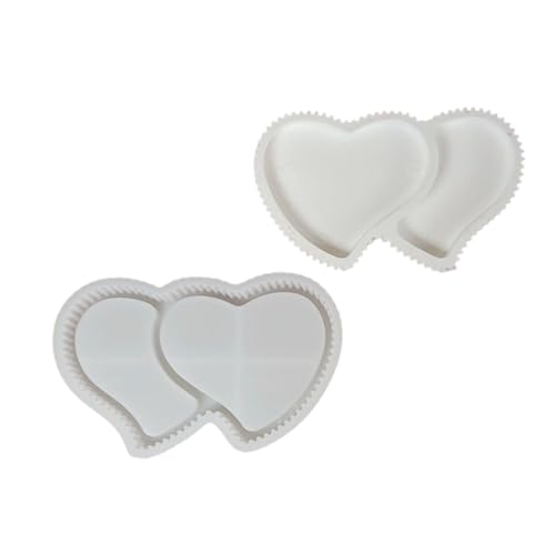 Striped Heart Design Silikonhandwerksform Für Bastelschalen Kerzenseifen Sichere Flexible Materialien Geschirrspüler Sicher Zu Hause Dekore Silikon Backform von Xanorrg