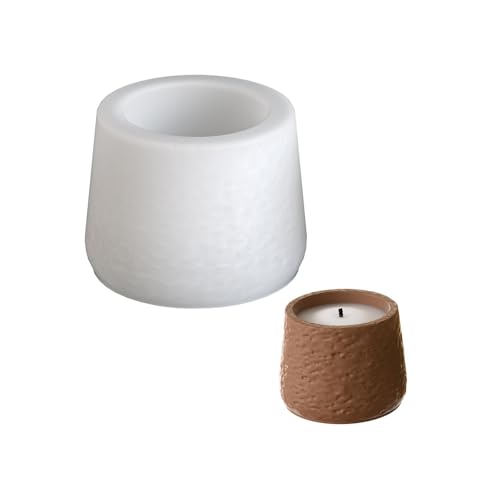 Succulents Pflanzer Schimmel Kerze Tasse Silikonform Mit Stein Textur Zylindrische Kerzenschiffsform Häuserdekoration Werkzeug Wiederverwendbare Kerzenbecherform von Xanorrg