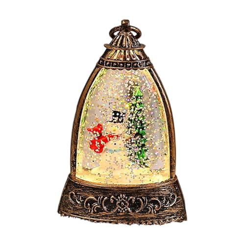 Tragbare Schneekugel Tisch Nacht Licht Glocken Form Wirbeln Sie Glitzer Weihnachtslampendekoration Für Weihnachtsfeier Holiday Decoratioon von Xanorrg