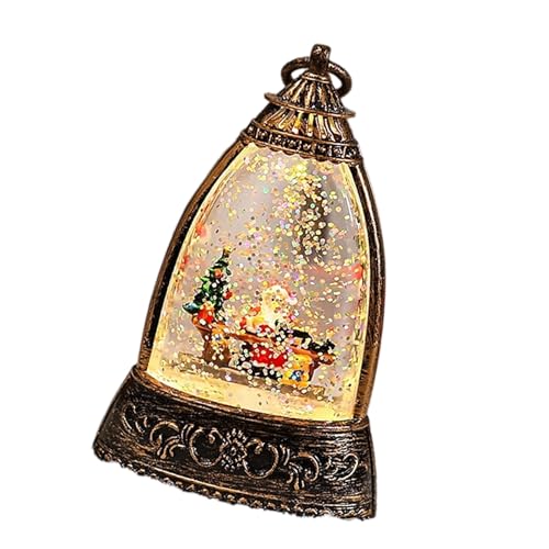 Tragbare Schneekugel Tisch Nacht Licht Glocken Form Wirbeln Sie Glitzer Weihnachtslampendekoration Für Weihnachtsfeier Holiday Decoratioon von Xanorrg