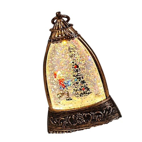 Tragbare Schneekugel Tisch Nacht Licht Glocken Form Wirbeln Sie Glitzer Weihnachtslampendekoration Für Weihnachtsfeier Holiday Decoratioon von Xanorrg