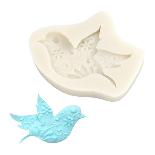 Vogelmuster Silikonformen Backwerkzeug Fondantkuchen Dekorieren Formen Zur Herstellung Von Bösten Kerzenseife Vogelmuster Silikonform Dessertform Für Kerze von Xanorrg