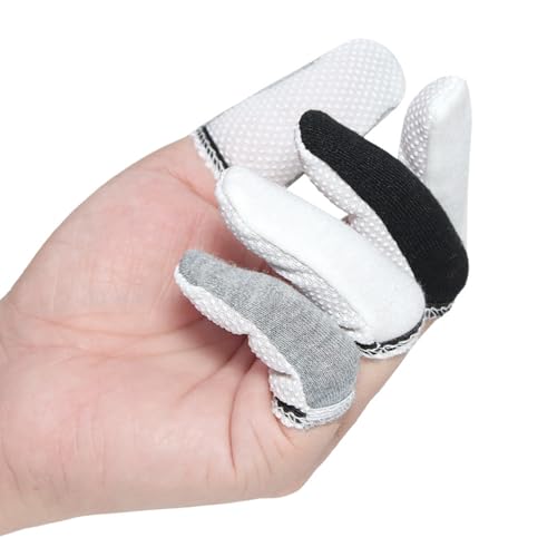 Wiederverwendbare Komfortable Fingerschutzhülsenhülle Abdeckung Aus Weichem Baumwollstoff Mit PVC Griffpunkten Für Die Arbeitssicherheit Fit Schutzschützer Für Baumwollfinger Wiederverwendbare Komfortable Fingerschutzhülsenhülle Abdeckung Aus Weichem Baumwollstoff Mit PVC Griffpunkten Für Die Arbeitssicherheit Fit Schutzschützer Für Baumwollfinger von Xanorrg