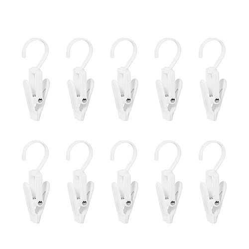 Xanorrg 10 Pcs Kunststoff Rotierender Clip Sockenstärke Für Kleidung Vorhang Badetuchblätter Mantel Hosen Schuhe Handtuch Socken Haken Socken Clip Haken von Xanorrg
