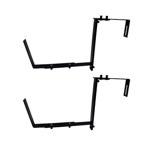 Xanorrg 2/4pcs Verstellbare Fensterkastenhalterung Wandmontage Blumenkastenhalterung Hochleistungs Pflanzerregale Für Gartengeländer Verstellbare Pflanzerhalterungen von Xanorrg