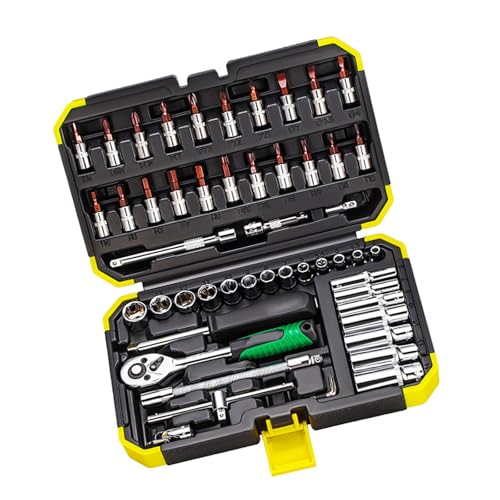 Xanorrg 53pcs 1/4 Zoll Ratcheting Steckdosen Schraubenverlängerung Set Für Automobilreparaturen Und Heimprojekt Ratschenschlüssel von Xanorrg