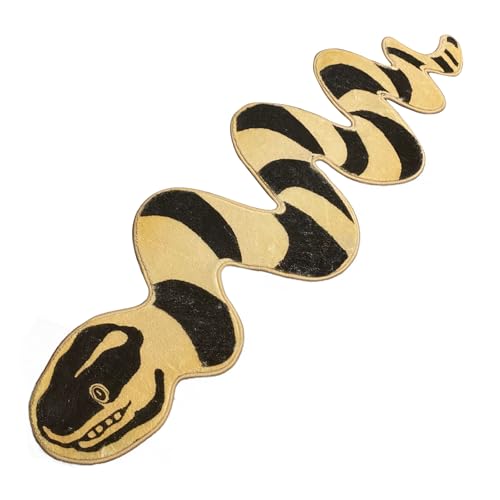 Xanorrg Baumwollschlangen Gemusterte Fläche Teppich Für Schlafzimmer Und Küchen Dekorative Bodenmatte Bequeme Weiche Tierzimmer Farbenfrohe Hausdekoration von Xanorrg