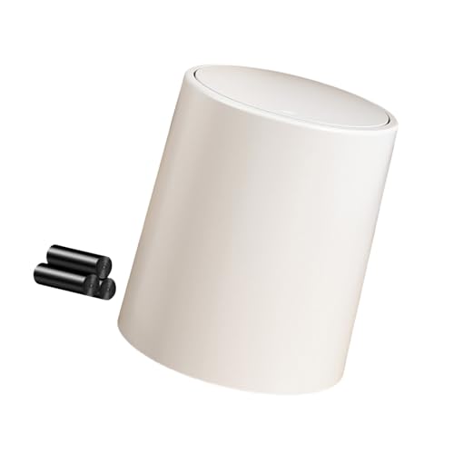 Xanorrg Eleganter Press Typ Müllbehälter Badezimmer Bad Bad Eimer Müll Kann Nahtlos In Kleine Räumlich Sparende Abfallkorb Passen von Xanorrg