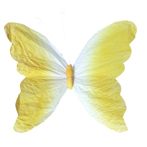 Xanorrg Handgefertigte Gradienten Schmetterlinge Mit Clip On Design Für Fensteranzeigen Und Foto Hintergrund Party Decor Dekorative Papierschmetterlinge von Xanorrg