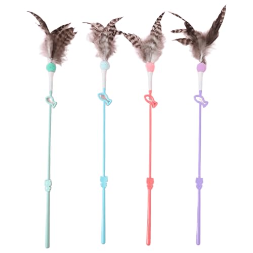 Xanorrg Katzen Teaser Spielzeugset Von 4 Gefiederten Zauberstab Wechselwirkungsübung Jagd Teaser Stick Haustier Stress Reduzieren Sie Katzen Gefiederter Zauberstab Xanorrg Katzen Teaser Spielzeugset Von 4 Gefiederten Zauberstab Wechselwirkungsübung Jagd Teaser Stick Haustier Stress Reduzieren Sie Katzen Gefiederter Zauberstab von Xanorrg