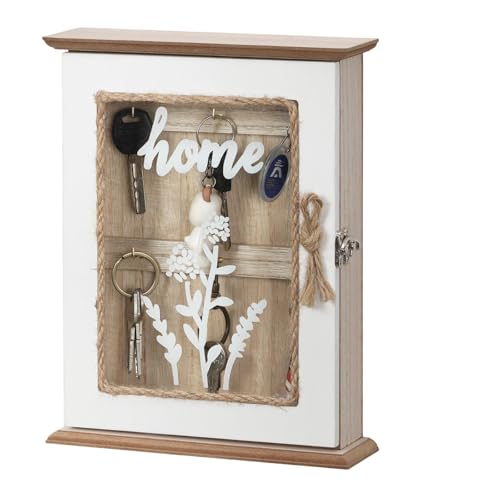 Xanorrg Kompakte Wandmontage Storage Box 6 Haken Abschließbarer Sicherheitskabinett Multifunktionales Holzdesign Für Home Office Holzschlüssel Aufbewahrungsbox Lockbar Xanorrg Kompakte Wandmontage Storage Box 6 Haken Abschließbarer Sicherheitskabinett Multifunktionales Holzdesign Für Home Office Holzschlüssel Aufbewahrungsbox Lockbar von Xanorrg