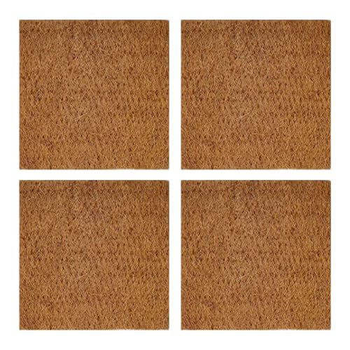 Xanorrg Packung Von 4 Natürlichen Kokosnussfaser Reptilien Teppich Für Schildkröten Und Eidechsen Terrarien Bettwäsche Matte Substrat Liner Eidechsen Terrarien von Xanorrg