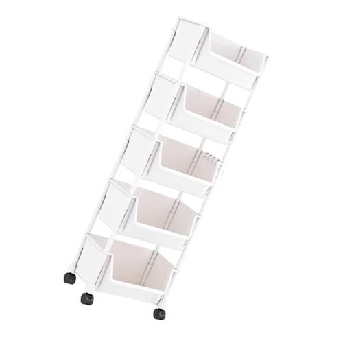 Xanorrg Platz Sparen Slimline Storage Bookshelf Praktisches Bewegliches Aufbewahrungsständer Mit Radschlössern Für Wohnraum Für Multi Layer Sauber Xanorrg Platz Sparen Slimline Storage Bookshelf Praktisches Bewegliches Aufbewahrungsständer Mit Radschlössern Für Wohnraum Für Multi Layer Sauber von Xanorrg