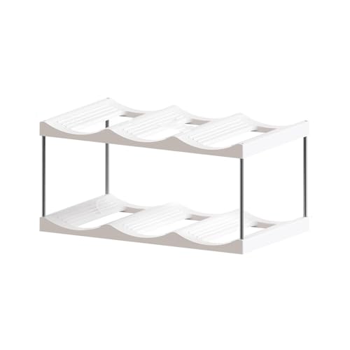 Xanorrg Praktische Wasserflasche Und Weinregal Stapelbares Wasser Und Becher Organisatoren Plastikregal Für Küchenschränke Organisatoren Xanorrg Praktische Wasserflasche Und Weinregal Stapelbares Wasser Und Becher Organisatoren Plastikregal Für Küchenschränke Organisatoren von Xanorrg