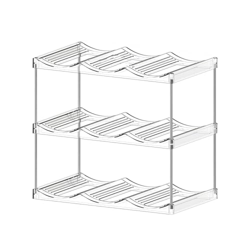 Xanorrg Praktische Wasserflasche Und Weinregal Stapelbares Wasser Und Becher Organisatoren Plastikregal Für Küchenschränke Organisatoren Xanorrg Praktische Wasserflasche Und Weinregal Stapelbares Wasser Und Becher Organisatoren Plastikregal Für Küchenschränke Organisatoren von Xanorrg