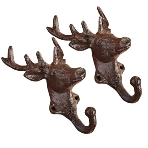Xanorrg Set Von 2 Robusten Gusseisen Geweihen Haken Für Mantelhandtücher Dekorative Eingangshügel Zu Hause Zubehör Täglicher Freizeitverwendung Hirschkopfhaken Xanorrg Set Von 2 Robusten Gusseisen Geweihen Haken Für Mantelhandtücher Dekorative Eingangshügel Zu Hause Zubehör Täglicher Freizeitverwendung Hirschkopfhaken von Xanorrg