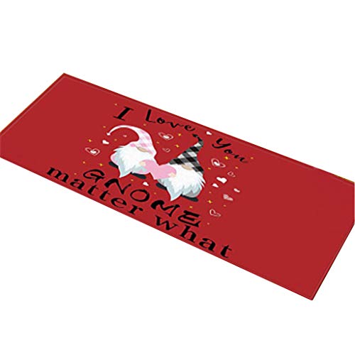 Xanorrg Valentinstag Liebe Themen Türmat Rechteckige Bodenmatte Nicht Schlupfteppich Rechteckige Bodenmattendekoration von Xanorrg