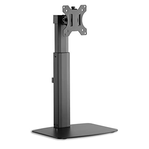 Xantron® ECO-DS100 Monitorständer Höhenverstellbar Neigbar Schwenkbar Drehbar/ Monitorhalterung 1 Monitor 17-32 Zoll, VESA 75x75 & 100x100 / Monitor Standfuss mit Quick Release – inkl. Montagematerial von Xantron
