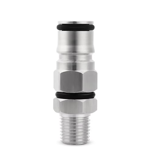 1 Stück Homebrew Ball Lock Post – 19/32 Zoll Gas-/Flüssigkeitsfass-Adapter mit 1/4 Zoll männlichem NPT-Sechskant-Überdruckventil(Liquid ball lock) von XaoHuaS