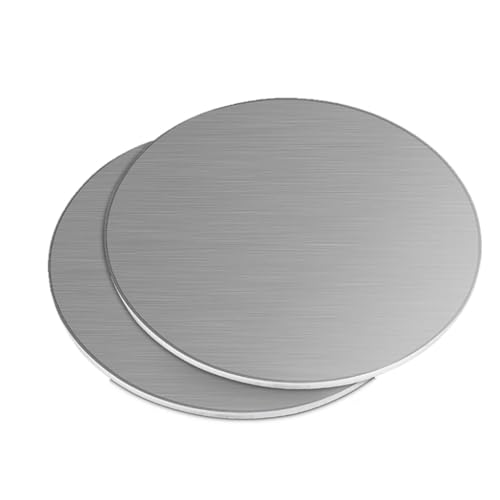 1 Stück runde Platte aus Edelstahl 201 – 1 mm dickes rundes Blech for Heimwerkerprojekte und Heimdekoration(Dia 100mm) von XaoHuaS