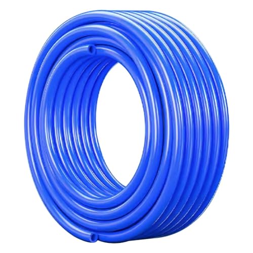1 Stück 33 Fuß PU-Pneumatikschlauch – flexibler Luftkompressorschlauch for Luft-, Öl- und Wassertransfer(Blue,12 * 8mm) von XaoLaoC