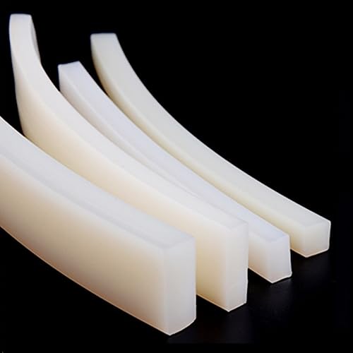 1 Stück hochtemperaturbeständiger Dichtungsstreifen aus massivem Silikonkautschuk – 1 Meter Dichtungsstreifen for Heimwerker(5x25mm) von XaoLaoC
