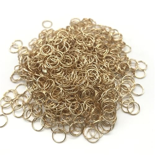 XaoLaoC 100 Stück Bunte offene Biegeringe aus Metall – 4/6/8/10 mm Kettenhemd-Split-Ringe, Verbinder for die DIY-Schmuckherstellung(8mm) von XaoLaoC