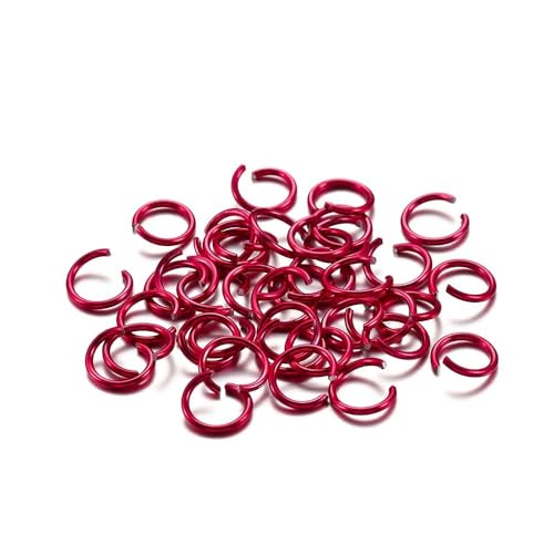 XaoLaoC 300 Stück Bunte Geteilte Biegeringe – 6 mm, 8 mm, 10 mm offene Biegeringe for DIY-Schmuckherstellung und Bastelprojekte(Dark Gold,6mm) von XaoLaoC