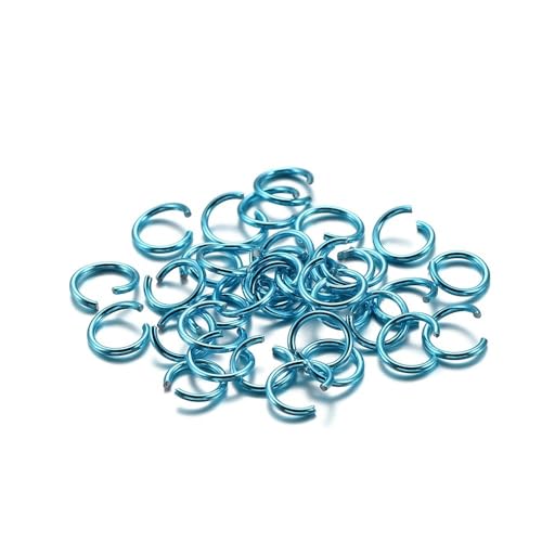 XaoLaoC 300 Stück Bunte Geteilte Biegeringe – 6 mm, 8 mm, 10 mm offene Biegeringe for DIY-Schmuckherstellung und Bastelprojekte(Red Gold,6mm) von XaoLaoC