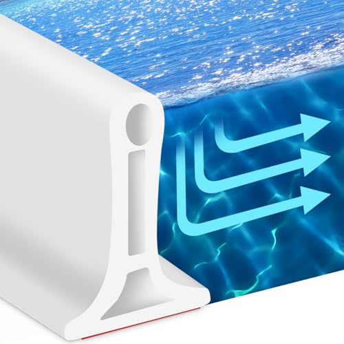 Xaosin 2M Schwallschutzleiste Dusche Selbstklebend 360° Biegbar Duschlippe Gummilippe Gummidichtung Wasserstopper Dusche Wassersperre für Küche Toilette Bad Duschabtrennung Xaosin 2M Schwallschutzleiste Dusche Selbstklebend 360° Biegbar Duschlippe Gummilippe Gummidichtung Wasserstopper Dusche Wassersperre für Küche Toilette Bad Duschabtrennung von Xaosin