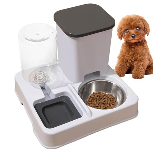 Cat Feeder - 2-in-1 Futternäpfe für Katzen | 800 ml automatischer Haustier-Futterspender | Mehrzweck-Katzennapf mit großer Kapazität | tragbarer rutschfester Haustier-Futterspender für Katzen, Hunde Cat Feeder - 2-in-1 Futternäpfe für Katzen | 800 ml automatischer Haustier-Futterspender | Mehrzweck-Katzennapf mit großer Kapazität | tragbarer rutschfester Haustier-Futterspender für Katzen, Hunde von Xasbseulk