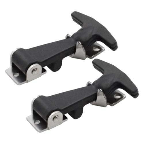 Gummihaube Catch - T -Handle -Hasp -Gummi | Hochleistungs-T-Griffverriegelung mit zinkbeschichteter Stahlbasis | Flexibler EPDM -Riemen | Wetterfestes vibrationsbeständiges Montage -Latch -Kit von Xasbseulk