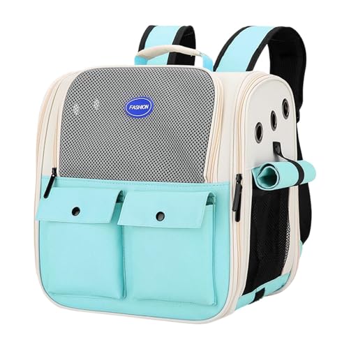 Hundetragerucksack - Atmungsaktiv - Tierrucksack Atmungsaktives Mesh - Wasserdicht - für Kleine Hunde und Katzen - Verstellbarer Tragerucksack - Gepolsterter Schultergurt Hundetragerucksack - Atmungsaktiv - Tierrucksack Atmungsaktives Mesh - Wasserdicht - für Kleine Hunde und Katzen - Verstellbarer Tragerucksack - Gepolsterter Schultergurt von Xasbseulk