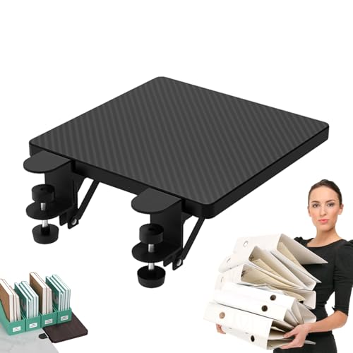 Tischverlängerung Zum Anklemmen - Steele Schreibtisch-Verlängerungsablage | Klemm-Schreibtischregal | Tischhalterung Aufbewahrungsmöglichkeit | Ergonomische Tischverlängerung Für Armlehne, Ellenbogen- von Xasbseulk