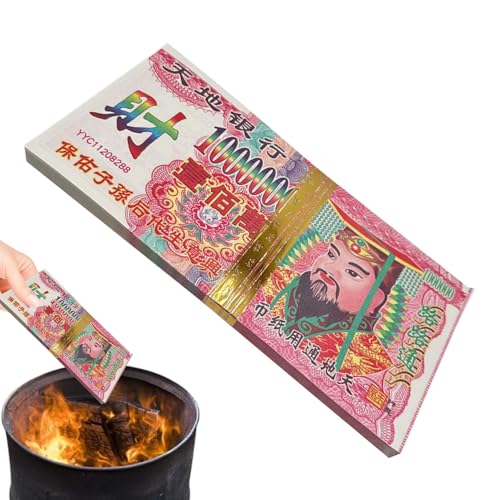 Xasbseulk Joss-Papier | Ahrengeld Für Beerdigungen | 100 Blatt Traditionelles Opfergeld je für Geisterfest Qingming Zeremonien Tempel Verehrung Grabpflege Xasbseulk Joss-Papier | Ahrengeld Für Beerdigungen | 100 Blatt Traditionelles Opfergeld je für Geisterfest Qingming Zeremonien Tempel Verehrung Grabpflege von Xasbseulk