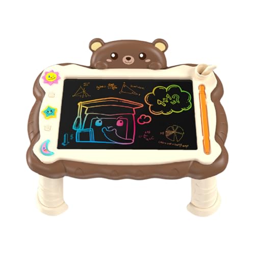 Xasbseulk LCD-Schreibblock – Löschbares Doodle Board | Tragbares Kinder-Kunstbedarf, wiederverwendbares LCD-Schreibtablett mit Ständer für Handschriftübungen von Xasbseulk