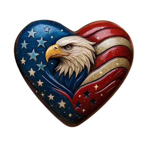 Xasbseulk Liebe Deko - Patriotischer Herz Andenken - Design Flagge Deko Für TV Schrank Tisch Wohnzimmer Büro Xasbseulk Liebe Deko - Patriotischer Herz Andenken - Design Flagge Deko Für TV Schrank Tisch Wohnzimmer Büro von Xasbseulk