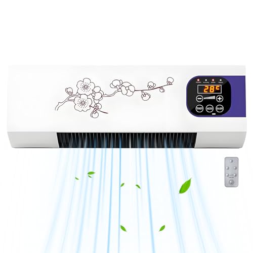 Xasbseulk Multifunktionale Wand Klimaanlage,Tragbare Warm Und Kalt Klimagerät Wandmontage - Desktop-Kühlventilator Platzsparendes Zubehör für Raum Büro Wohnheim Arbeitsplatz und von Xasbseulk