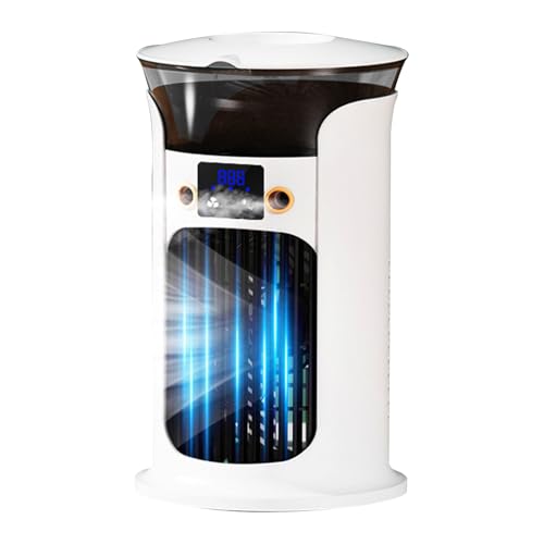 Xasbseulk Tragbare Klimaanlagen | Bürotaugliche Leise Kühlzubehör,Kompakter USB-Luftkühler Mit Leiser-Funktion Für Schlafzimmer Camping Zelt Wohnmobile Garage Indoor/Outdoor Mit USB-Anschluss Und von Xasbseulk