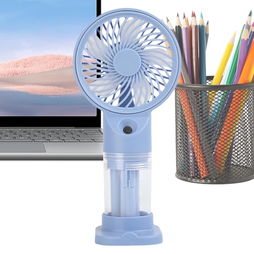 Xasbseulk Tragbarer Ventilator mit Nebelfunktion - Tragbarer faltbarer Sprühventilator für Reisen | Kühlung Luftkühler Klappbar Wiederaufladbar für Camping Reise Outdoor Sport Veranstaltungen Poolside Xasbseulk Tragbarer Ventilator mit Nebelfunktion - Tragbarer faltbarer Sprühventilator für Reisen | Kühlung Luftkühler Klappbar Wiederaufladbar für Camping Reise Outdoor Sport Veranstaltungen Poolside von Xasbseulk