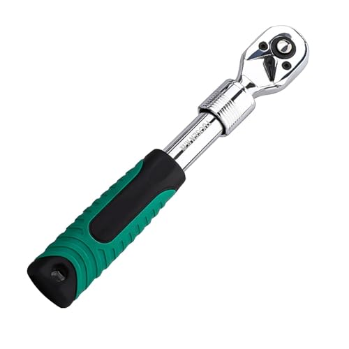Xasbseulk Verlängerte Ratsche, Teleskop Flexibler Ratschenschlüssel | Ausziehbare Ratsche, Schnellspanner 72 Zähne Steckschlüssel für Autoreparatur, Projekte von Xasbseulk